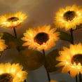 thumbnail image 5 of Solar Lights Outdoor Garden Decor - with 10 Sunflower Lights, Waterproof Solar Outdoor Lights Auto ON/Off Solar Decorative Lights for Garden, Patio, Backyard, 5 of 8