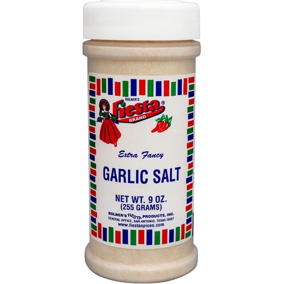 Pack Of 2 Bolner's Fiesta Garlic Salt, 9 oz (Package May Vary)