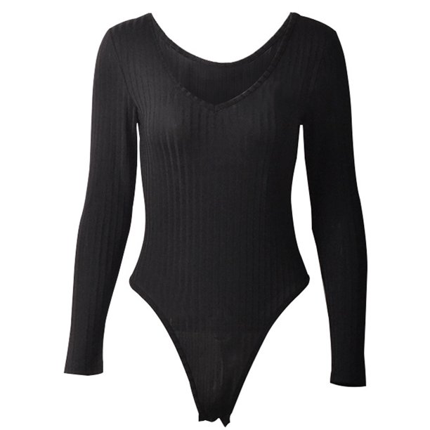 Ma&Baby Women Off Shoulder Leotard Top Bodysuit Clubwear Jumpsuit Thong