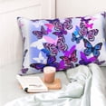thumbnail image 6 of Kll Flying Butterflies Pillow Covers Envelope Closure,Super Soft And Cozy Fuzzy Fleece Pillow Case Cover 16"X24", 6 of 8