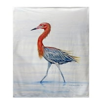 Betsy Drake BK820 Reddish Egret Fleece Throw