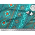 thumbnail image 2 of Soimoi Cotton Poplin Fabric Aztec Geometric Print Fabric by The Yard 56 Inch Wide, 2 of 3