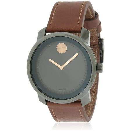 Movado Bold Leather Mens Watch 3600378