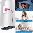 thumbnail image 5 of 3Pcs Charger Block Wall Charger with 6FT Type-C Cable, Power Adapter Compatible with iPhone 17/16/15 Pro Max, iPad Pro, Galaxy S26, Android Devices,Pink, 5 of 7
