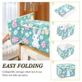 thumbnail image 2 of Yayeee Collapsible Cube Storage Bin with Lid Fabric Closet Decorative Basket with Handles, Cartoon Easter Bunny, 2 of 7