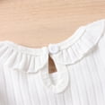 thumbnail image 4 of Esho 2Pcs Infants Baby Girls Long Sleeve Ruffled Bodysuit Romper With Bowknot Headband 0-24 Months, 4 of 8