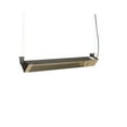 thumbnail image 3 of TPI Corporation OCH-46-120VCE Fostoria, Quartz Tube Electric Indoor/Outdoor Infrared Heater, 1.5KW, 120-Volt, 1PH, w.Cord/Plug, Medium-Wave EIR 60°Sym. Gold Anodized, 3 of 6