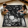 thumbnail image 5 of Halloween DIY Coloring Blanket with 24 Markers for Adults Kids, Color Your Own Washable Velvet Throw, Spooky Party Gift Decor, 5 of 5