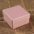 thumbnail image 2 of GUOOL 25 Pieces Paper Earring Jewelry Display Square Gift Boxes Case Pink, 2 of 9