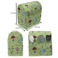 thumbnail image 4 of Meadow Stand Mixer Cover, Flower Bouquets on the Field Rural Fragrance Blossoms Cartoon, Kitchen Appliance Organizer Bag Cover with Pockets, 5 Quarts, Green Multicolor, by Ambesonne, 4 of 4