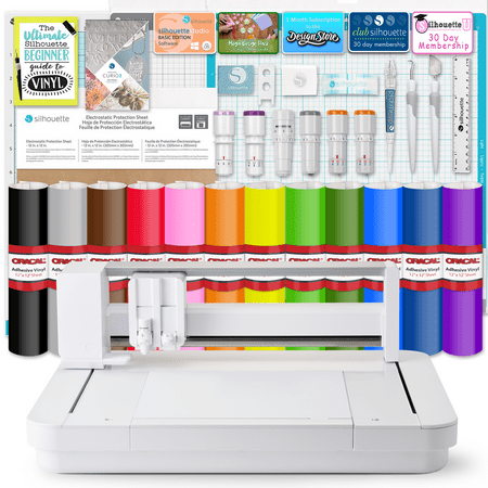 Silhouette Curio 2 w/ Deluxe Blade & Tool Pack, Mat Pack, Vinyl, Guides