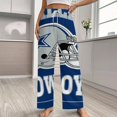 thumbnail image 2 of Football Cowboys Pajama Pants Comfortable Elastic Waist Pajamas Fashion Sleepwear Bottoms Plus Size Homewear, 2 of 6