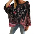 thumbnail image 1 of Chandails de Noël pour Femmes 2025 Col Rond Hiver Mignons Pulls, 1 of 4
