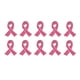 thumbnail image 1 of 10pcs Breast Cancer Awareness Brooch Lapel Pins Pink Ribbon Lapel Pins Pink Ribbon Broche Breast Prevention Micro Badge Clothing Backpack Accessories, 1 of 3
