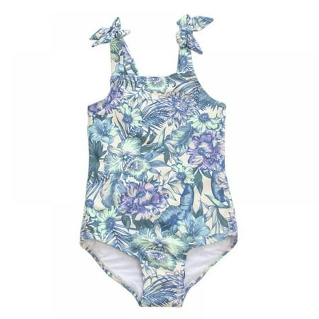 

BULLPIANO Toddler Little Girl Swimsuit Cute Bownot One Piece Swimsuit Bathing Suit Swimwear