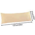 thumbnail image 2 of Bovemsi Clearance Brushed Microfiber Body Pillow Cover Soft and Cozy Full Body Pillowcase for Adults 20 X 54 Khaki (Not Include Body Pillow), 2 of 3
