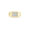 thumbnail image 2 of FB Jewels 10kt Yellow Gold Mens Round Diamond Cluster Ring 1/3 Cttw Size 10, 2 of 4