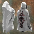 thumbnail image 2 of Sunbona Men's Holloween Hooded Cardigan Jacket Long Sleeve Casual Loose Fit Streetwear Coat For Daily Wear Spring Autumn Winter, 2 of 4