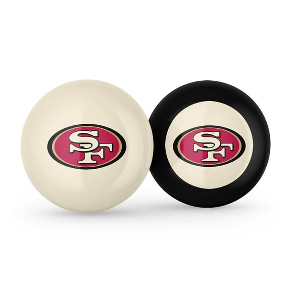 Imperial San Francisco 49ers Logo Cue Ball & 8 Ball Combo Set