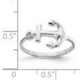 thumbnail image 3 of 925 Sterling Silver Anchor Ring, 3 of 7