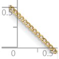 thumbnail image 2 of 14K Yellow Gold 1.85mm Semi-Solid Curb Chain (16 X 1.85) Made In South Africa bc193-16, 2 of 5