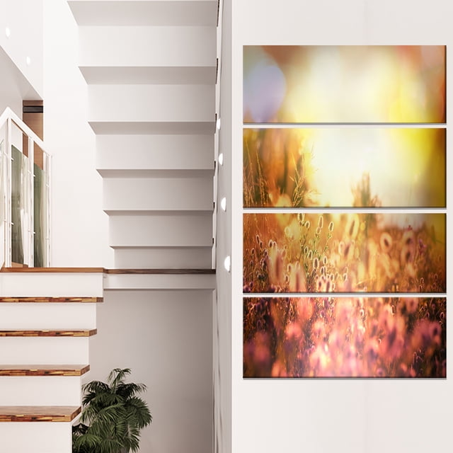 Scenic Meadow over Mountains - Extra Large Landscape Canvas Art