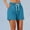 Blue, variant on Blmnix Casual Shorts for Women Black Summer Mid Sport Nylon Plus Size Solid Board Elastic Womens Pants