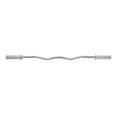 wirlsweal Carbon Steel Barbell Bar, Bench Press Bar, 4FT Curved Rod