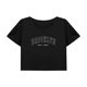thumbnail image 1 of Camiseta corta informal para mujer, trajes de verano, camiseta recortada para ir de compras y trabajar M, 1 of 7