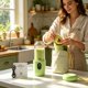 thumbnail image 3 of HWRETIE Portable Wireless Juicer Blender Rechargeable Personal Smoothie Maker for Fruit Juice Milkshake Protein Shakes Travel office Home Kitchen, 3 of 8