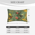 thumbnail image 4 of Honeii Botanical Garden With Cats Pattern Decorative Throw Pillow Case - Elevate Your Couch, Sofa, or Bed with Stylish Home Decor-16"x24", 4 of 6