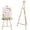 Gold, variant on Gold Metal Display Easel 55in Adjustable Floor Stand, A-Frame Tripod for Wedding Welcome Sign Poster Canvas, Event Decor