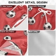 thumbnail image 4 of Red Background Football Pattern Swim Trunks Board Shorts Beach Pants Bathing Bottoms 2T, 4 of 8