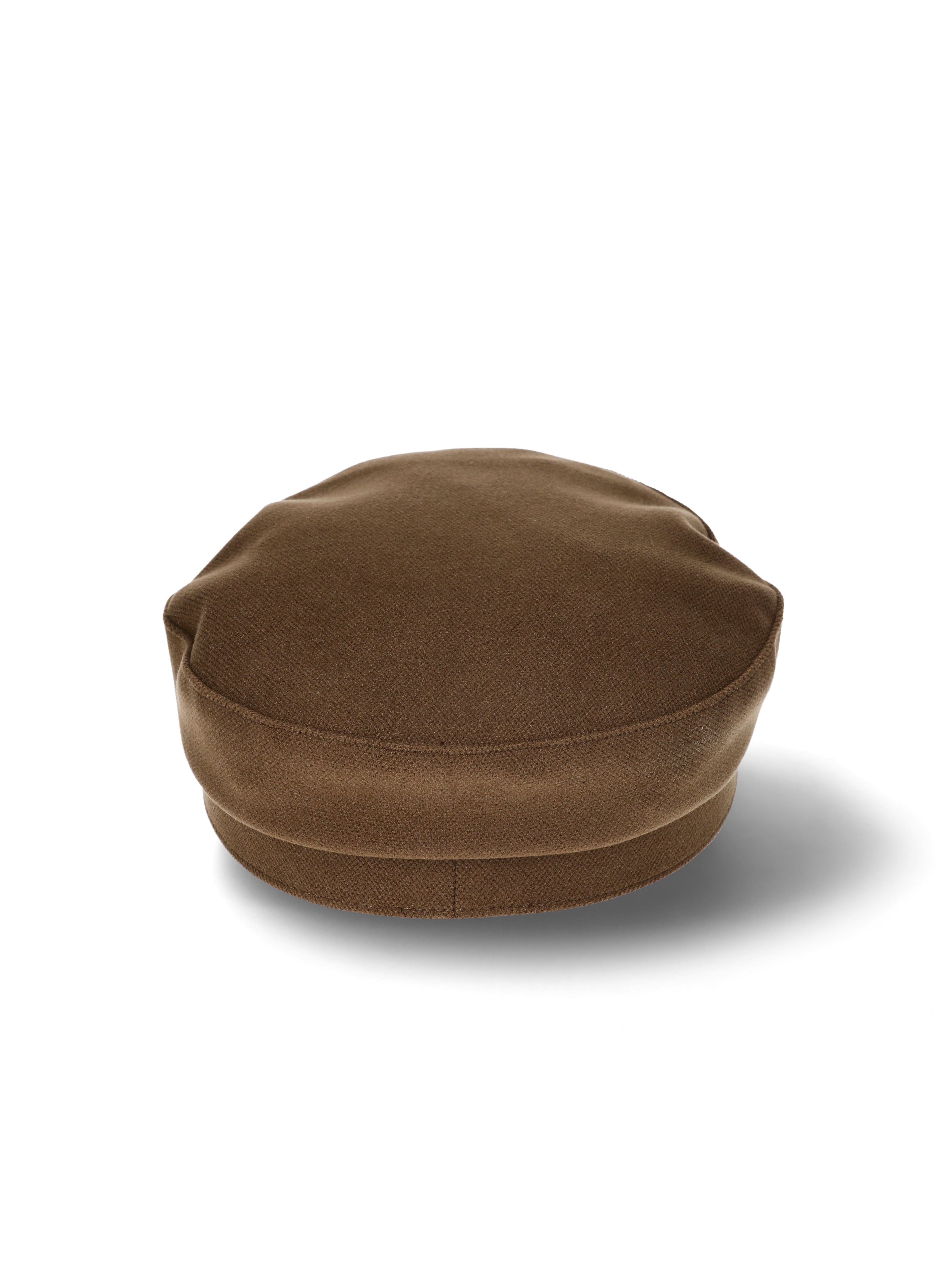 Time and Tru Women's Cabbie Hat with Braided Trim, Brown