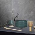 thumbnail image 4 of Juego de Matcha tradicional, de Matcha de bambú, , soporte de de cerámica, preparación de Matcha japonés, duradero verde mate, 4 of 8