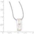 thumbnail image 2 of SS White Ice .02ct Diamond and MOP Necklace 18 Inch, 2 of 3