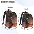thumbnail image 3 of Naloa Astronaut On Mars A Canvas Backpack for Men Women Rucksack Casual Travel Daypack College Tote Satchel Bookbag for Teens-Small, 3 of 7