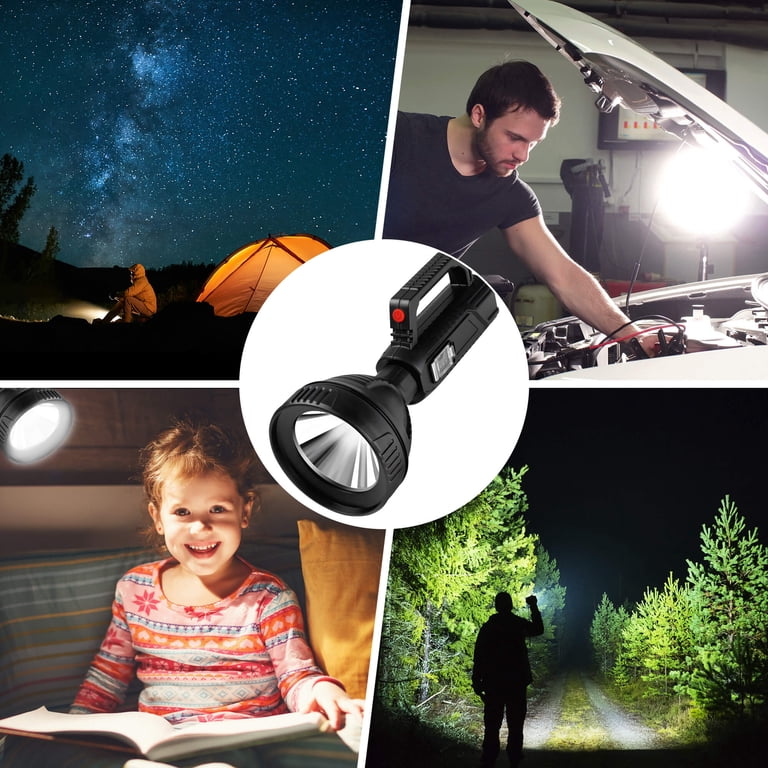 Sefitopher Lampe Frontale Rechargeable 50000 Lumens – 6 Modes, Capteur Gestuel, Feu Rouge, Batterie 5200 MAh, IPX6, Réglable 90°
