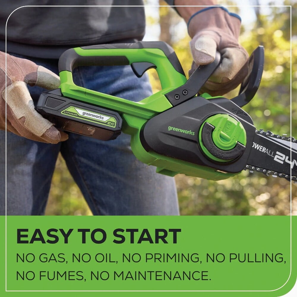 Greenworks Tools Greenworks 24V 10" Cordless Chainsaw Kit