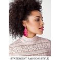 thumbnail image 3 of Colorful Layered Tassel Earrings Bohemian Tiered Tassel Stud Dangle, 3 of 3