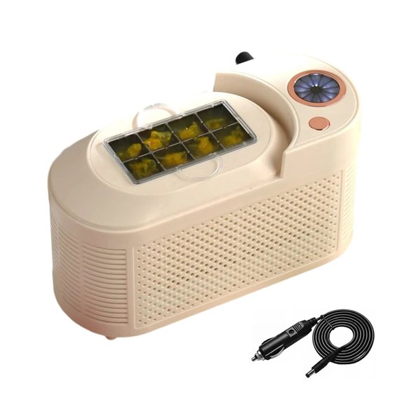 AOOOWER Low Noise Countertop Ice Maker Mini Car Electric Ice Machine for Home Kitchen