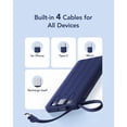 thumbnail image 2 of Power Bank VRURC de 10000 mAh con 5 salidas y 2 entradas, color azul marino, 2 of 8