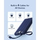 thumbnail image 2 of Power Bank VRURC de 10000 mAh con 5 salidas y 2 entradas, color azul marino, 2 of 8