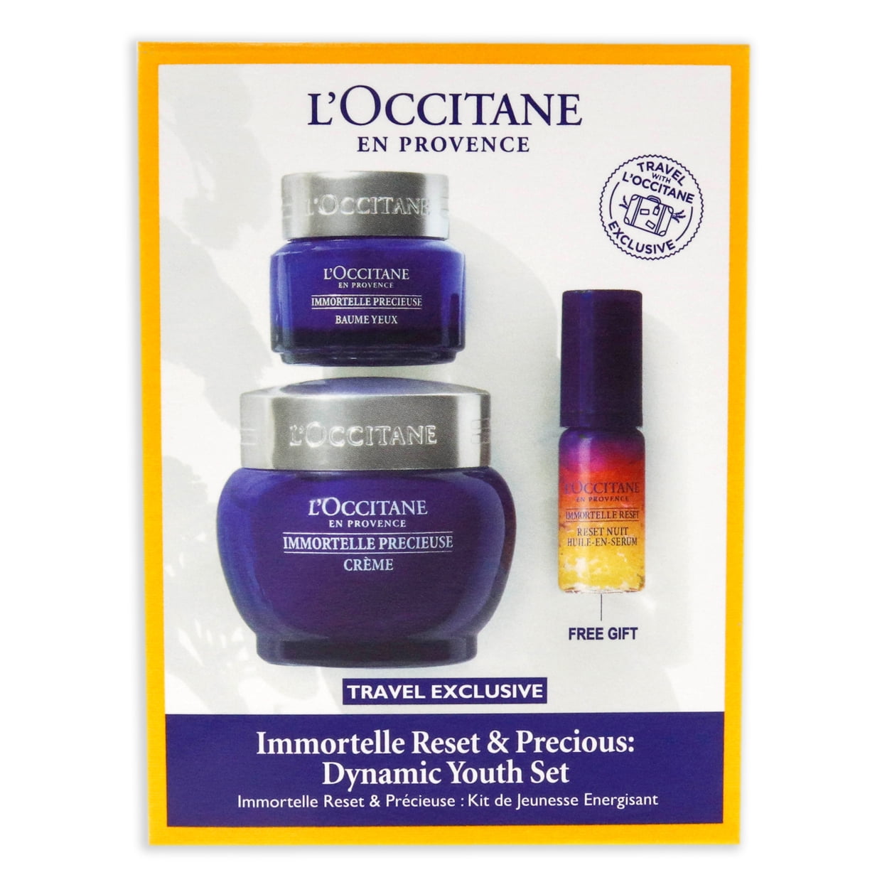 L'Occitane Immortelle セット LOccitane Immortelle Reset & Precious Dynamic Youth Set for