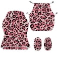 thumbnail image 7 of TSOVTHRID Pink Leopard Print 4 PCS Gaming Chair Covers Stretchable Computer Chair Cover with Armrest Slipcovers Anti-Slip Universal Rotating Armchair Covers, 7 of 7