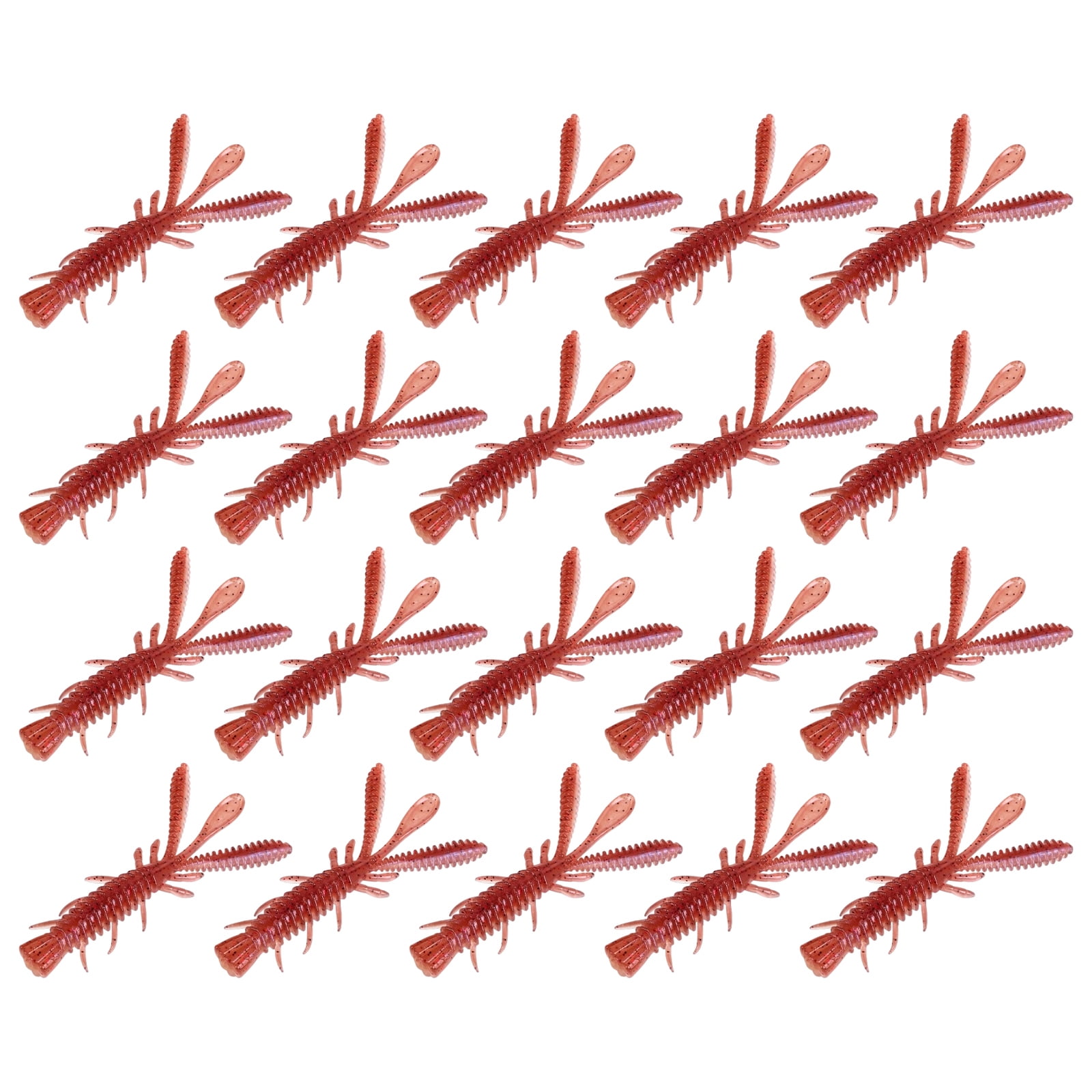 20PCS Soft Fishing Crawfishes Lure Lobsters Baits Floating Shrimp Lobsters Baits Crayfishs Lure Swimbait Enduring