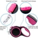 thumbnail image 2 of Dogs Retractable Leash 5m/16FT Lead Extendable Strong Heavy Duty Nylon Medium Puppy Leads Extension Leashes 20kg Dog Automatic No-Tangle Tape (Pink), 2 of 5
