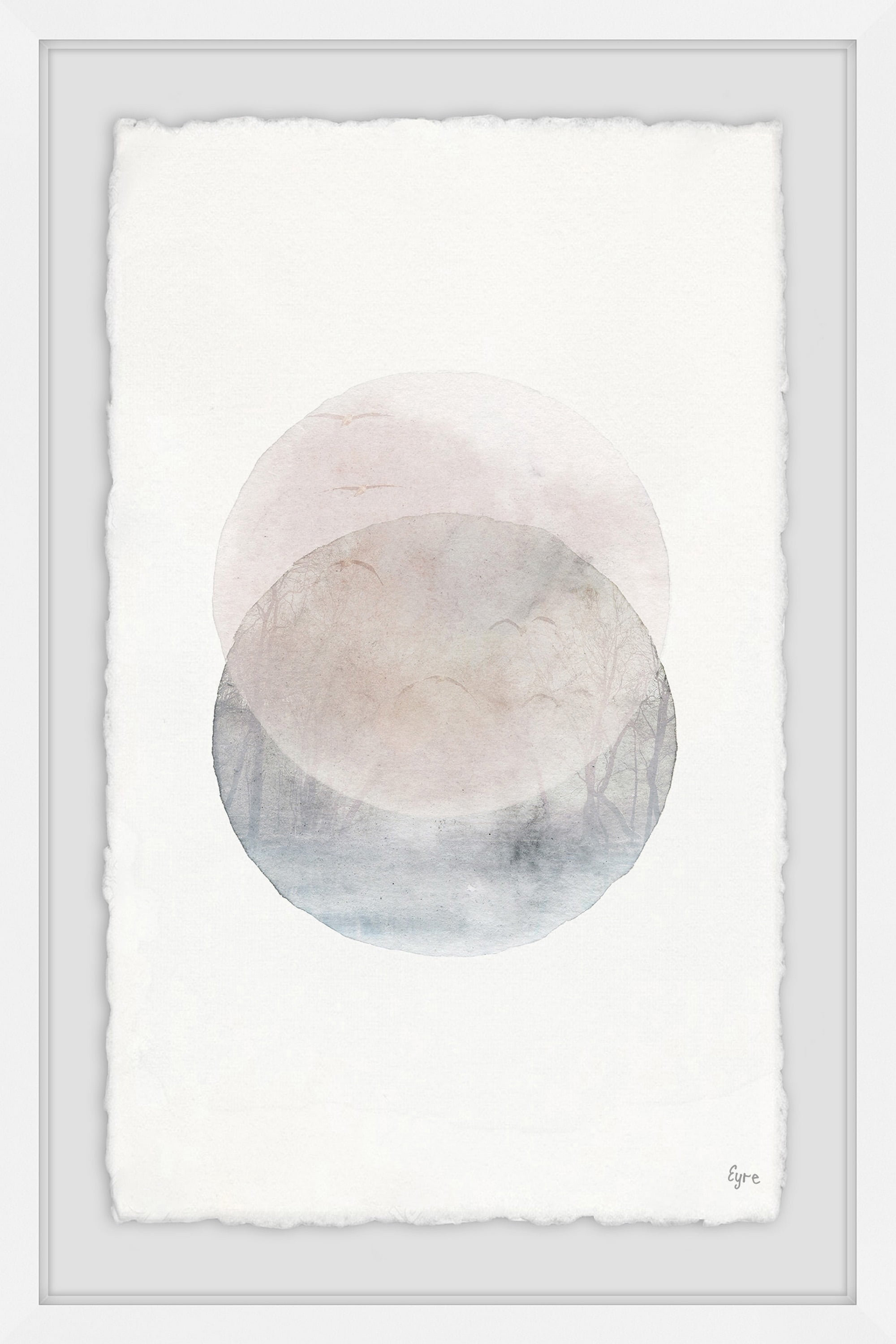 Two Spheres Framed Painting Print