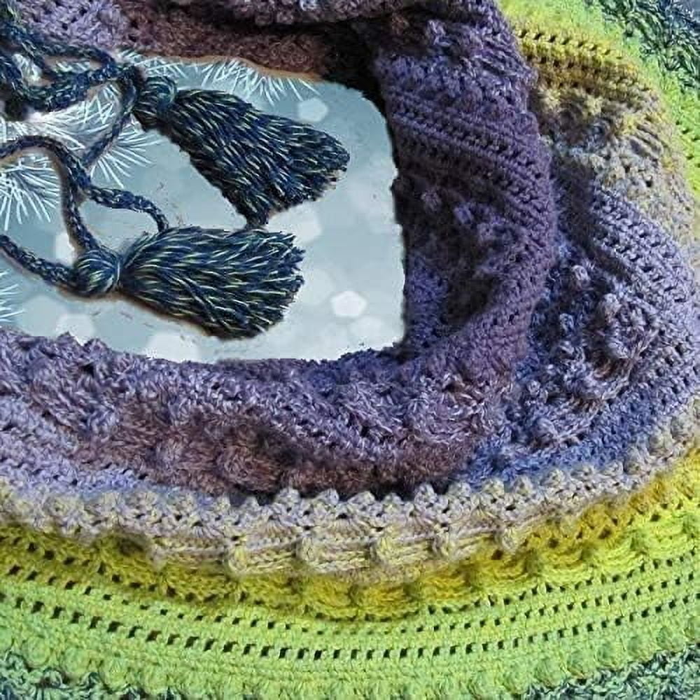 Troyarn Harmony Light Gradient Yarn Cotton Acrylic Glitter Blend,Soft Lightweight Sport Weight Glitter Yarn for Crochet, Knitting, Baby Blankets, Shawls,Summer Projects 1 Fine - 260g/1094 yd (123264)