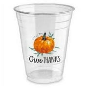 Way to Celebrate Give Thanks Plastic Cups, 8 ct